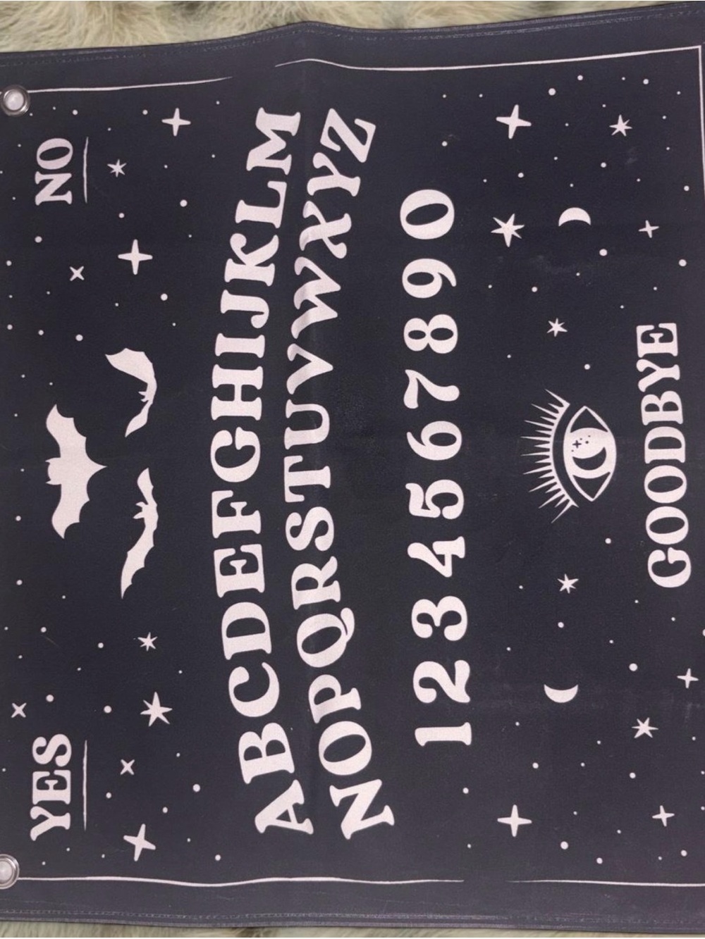 Ouija Alphabet wall tapestry (small)